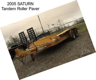 2005 SATURN Tandem Roller Paver