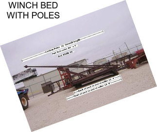 WINCH BED WITH POLES