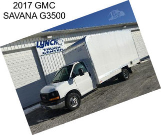 2017 GMC SAVANA G3500