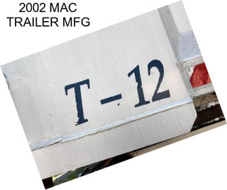 2002 MAC TRAILER MFG
