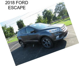 2018 FORD ESCAPE