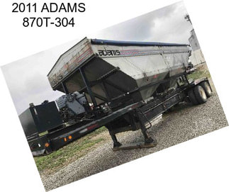 2011 ADAMS 870T-304