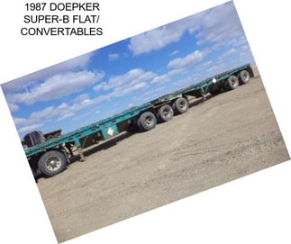 1987 DOEPKER SUPER-B FLAT/ CONVERTABLES