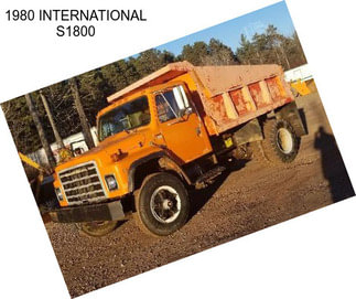 1980 INTERNATIONAL S1800