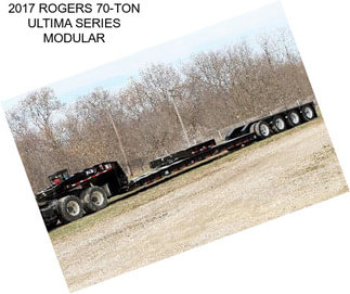 2017 ROGERS 70-TON ULTIMA SERIES MODULAR