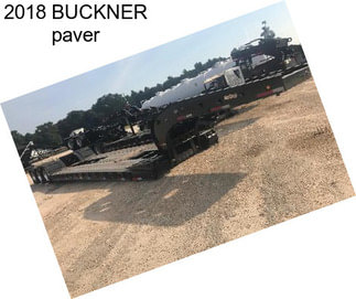 2018 BUCKNER paver
