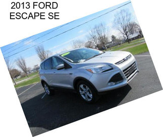 2013 FORD ESCAPE SE