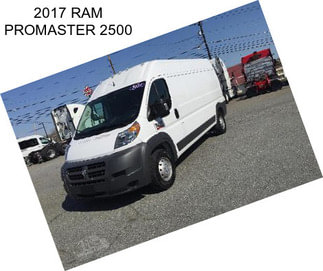 2017 RAM PROMASTER 2500