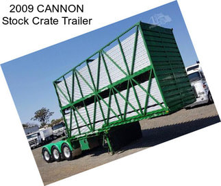 2009 CANNON Stock Crate Trailer