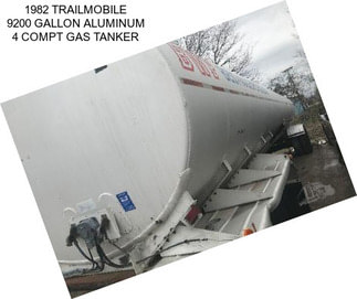 1982 TRAILMOBILE 9200 GALLON ALUMINUM 4 COMPT GAS TANKER