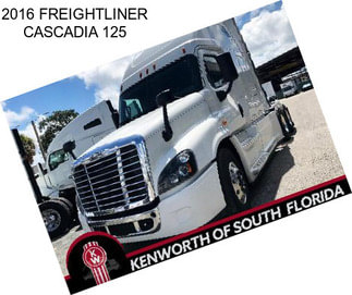 2016 FREIGHTLINER CASCADIA 125