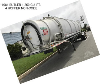 1981 BUTLER 1,250 CU. FT. 4 HOPPER NON-CODE