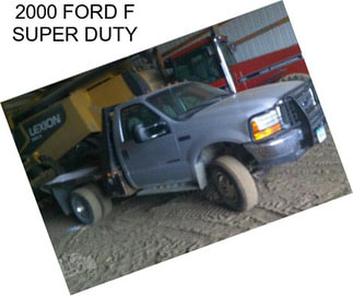 2000 FORD F SUPER DUTY