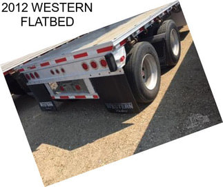 2012 WESTERN FLATBED