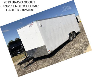 2019 BRAVO SCOUT 8.5\'X20\' ENCLOSED CAR HAULER - #25709