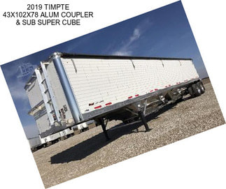 2019 TIMPTE 43X102X78 ALUM COUPLER & SUB SUPER CUBE