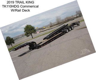 2019 TRAIL KING TK110HDG Commerical W/Rail Deck