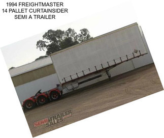 1994 FREIGHTMASTER 14 PALLET CURTAINSIDER SEMI A TRAILER