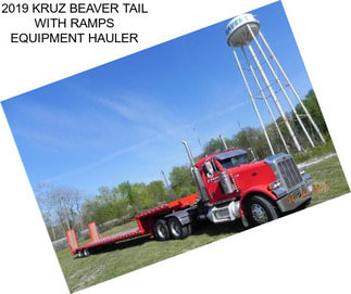 2019 KRUZ BEAVER TAIL WITH RAMPS EQUIPMENT HAULER