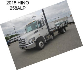 2018 HINO 258ALP