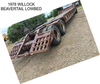 1978 WILLOCK BEAVERTAIL LOWBED