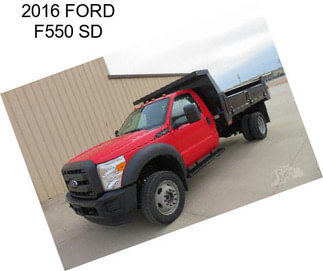 2016 FORD F550 SD