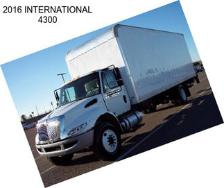 2016 INTERNATIONAL 4300