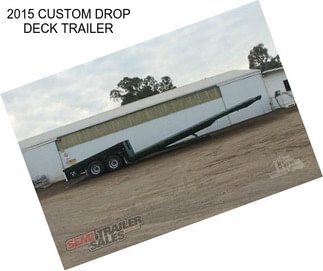 2015 CUSTOM DROP DECK TRAILER