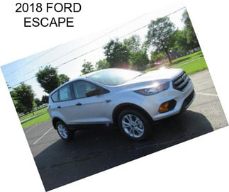 2018 FORD ESCAPE