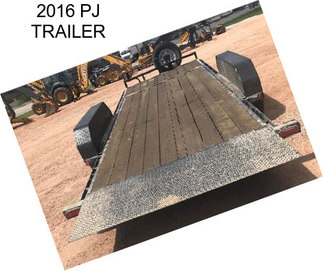 2016 PJ TRAILER