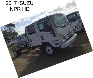 2017 ISUZU NPR HD