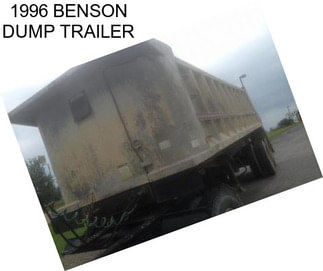 1996 BENSON DUMP TRAILER