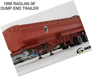 1998 RAGLAN 36\' DUMP END TRAILER