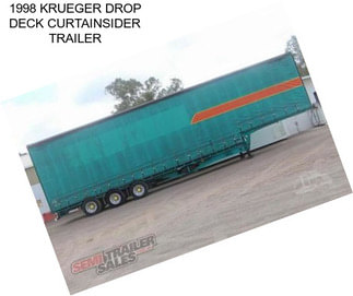 1998 KRUEGER DROP DECK CURTAINSIDER TRAILER