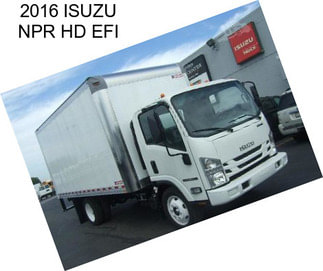 2016 ISUZU NPR HD EFI