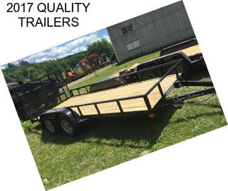 2017 QUALITY TRAILERS