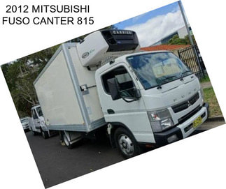 2012 MITSUBISHI FUSO CANTER 815