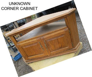 UNKNOWN CORNER CABINET