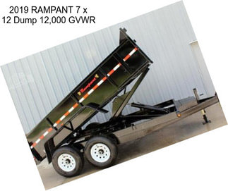 2019 RAMPANT 7 x 12 Dump 12,000 GVWR