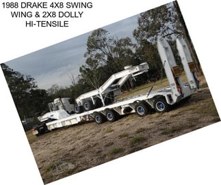 1988 DRAKE 4X8 SWING WING & 2X8 DOLLY HI-TENSILE