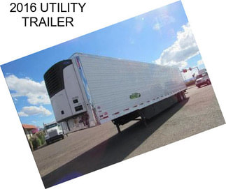 2016 UTILITY TRAILER