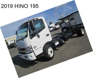 2019 HINO 195