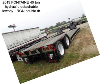 2019 FONTAINE 40 ton hydraulic detachable lowboy!  RGN double dr