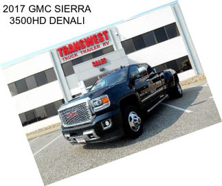 2017 GMC SIERRA 3500HD DENALI