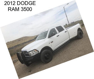 2012 DODGE RAM 3500