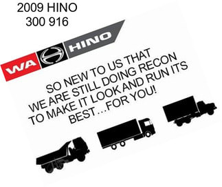 2009 HINO 300 916