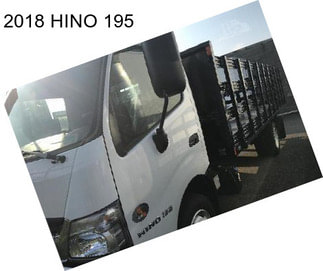 2018 HINO 195