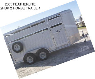 2005 FEATHERLITE 2HBP 2 HORSE TRAILER