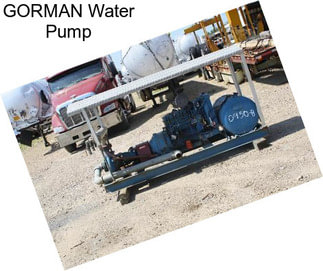 GORMAN Water Pump