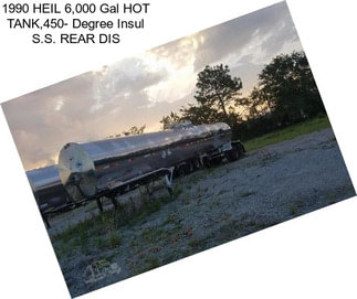 1990 HEIL 6,000 Gal HOT TANK,450- Degree Insul S.S. REAR DIS